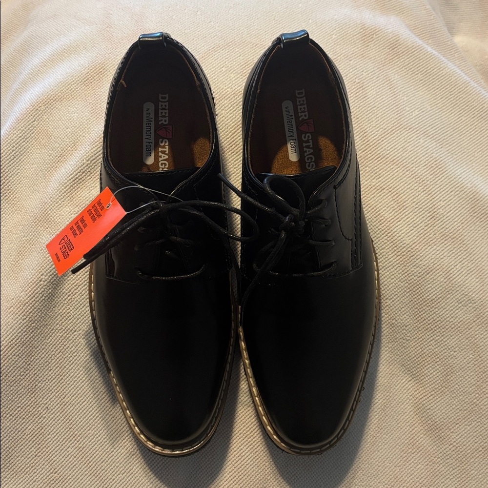 Deer Stags Black Memory Foam Shoes